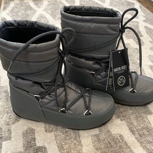 Moon Boot Womens PROTECHT MID GREY BOOTS